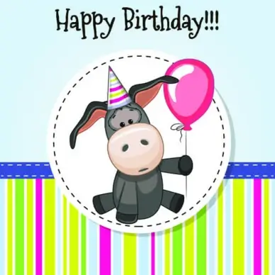 happy birthday baby greeting cards vector