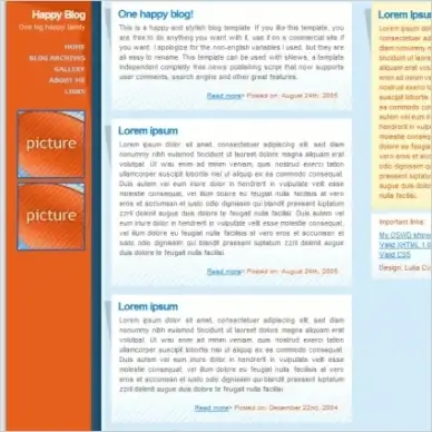 Happy Blog Template
