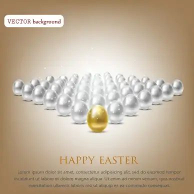 happy easter background with eggs
