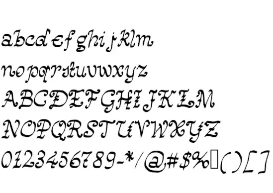 Happy Monks Medieval Looking Script