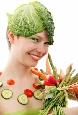 happy vegetarian