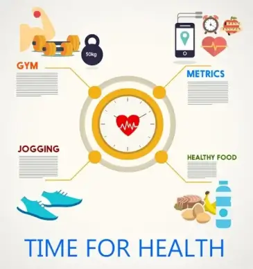 health concepts design with infographic illustration