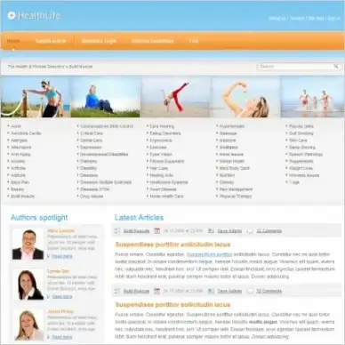 Health Life Template