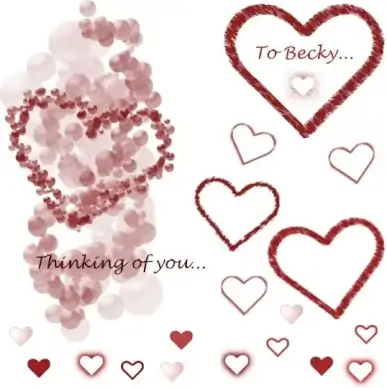 Heart Brush Set