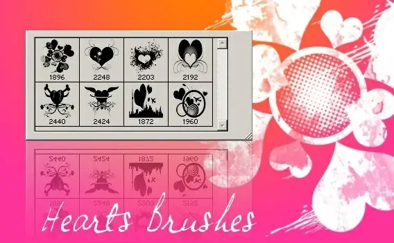 Heart Brushes Pack 3