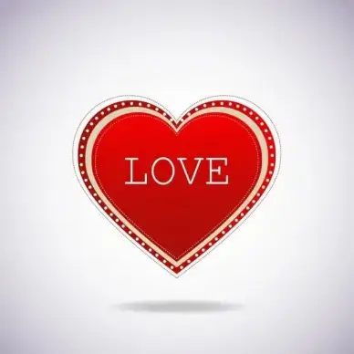 Heart illustration with dotted border