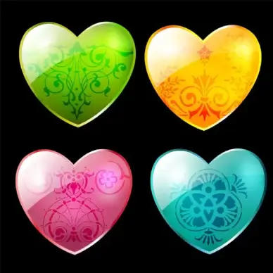 heart shape decor swirl
