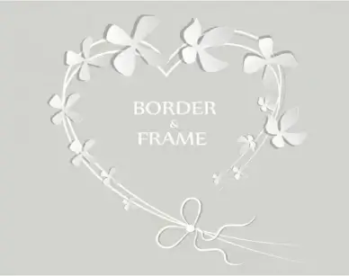 Heart with flowers