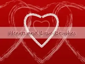 Hearts and Love Brushes