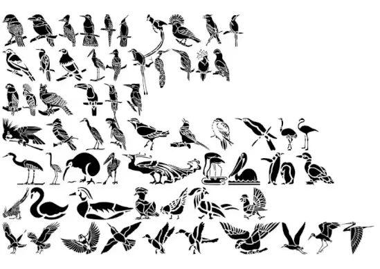 HFF Bird Stencil
