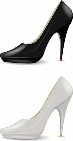 High heel shoes