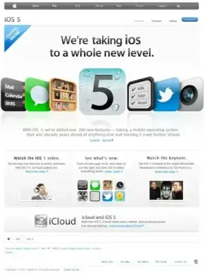 high imitation apple website page psd handmade file