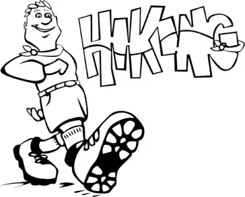 Hiking clip art
