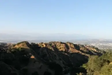 hills with shadows in sunset