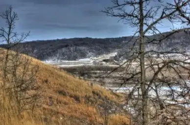 hillside photo on the ice age trail wisconsin