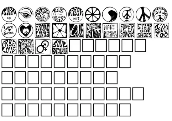Hippy Stamps
