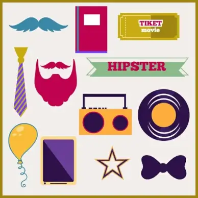 hipster design element