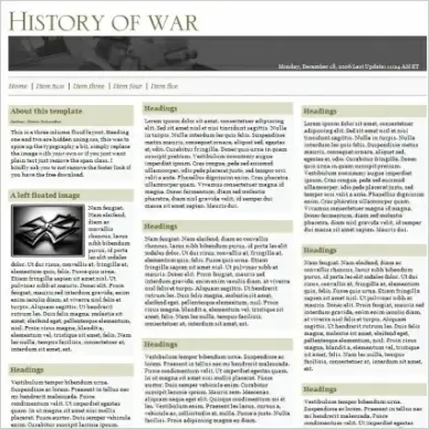History of War Template