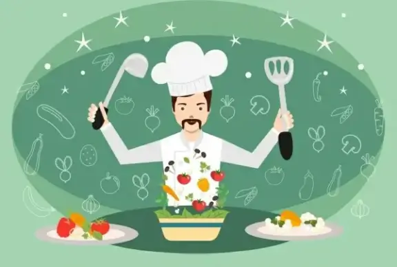 hobby concept theme cooking work symbols decoration