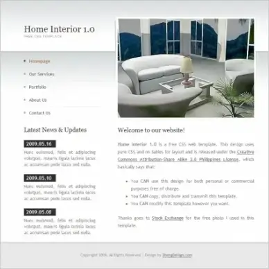 Home Interior 1.0 Template