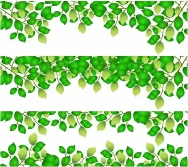 Horizontal leaf backgrounds