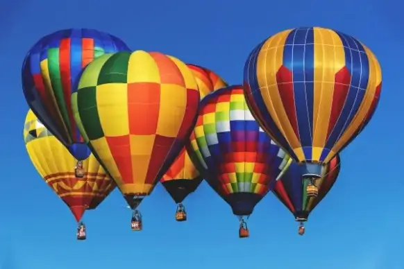 hot air balloons
