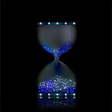 hourglass sand clock