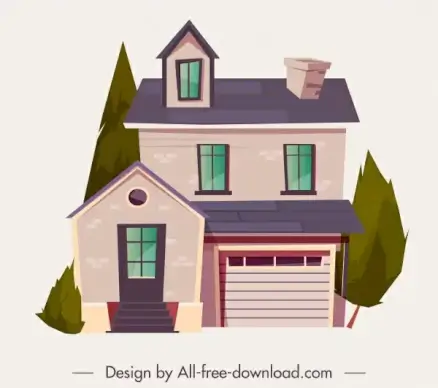 house architecture icon elegant contemporary design