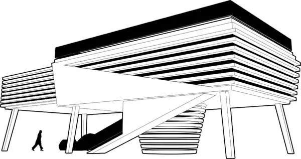 House Around The Tree Vector