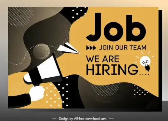 hr advertising poster dark colored dynamic decor
