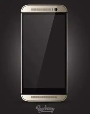 htc smartphone mockup realistic design