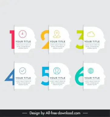 human head infographic template flat paper cut