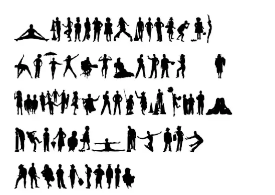 Human Silhouettes Five