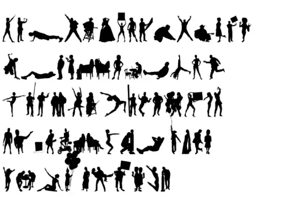 Human Silhouettes Three