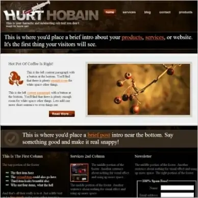 Hurt Hobain 1.0 Template