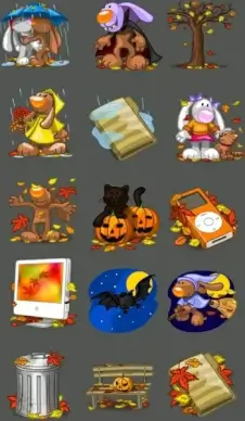 I Love Autumn Icons icons pack