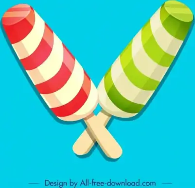 ice cream background shiny modern 3d design