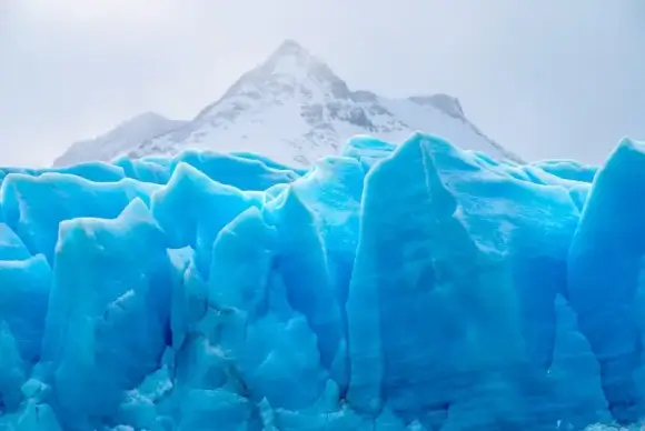 ice mountain scenery picture elegant bright