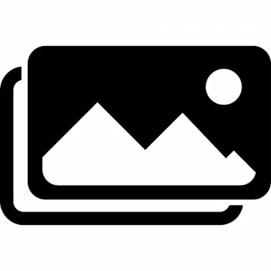 images sign template flat contrast black white geometric mountain moon outline