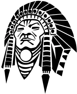 indian chief vector image