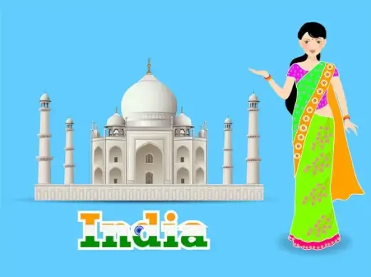 indian girl and castle culture