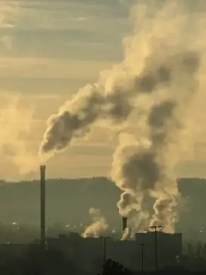 industry smoke chimney