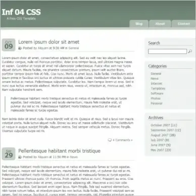 Inf 04 CSS Template
