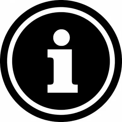info sign icon flat contrast black white isolated i texts outline