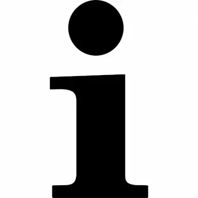 info sign icon i text silhouette sketch