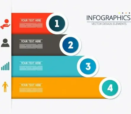 infographic background colorful horizontal bar chart