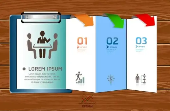 inforgraphic brochure design template