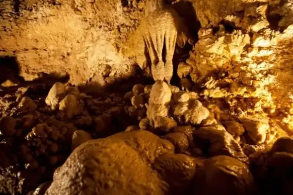 inside the cave