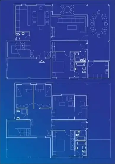 architecture interior design drawing flat sketch