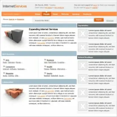 Internet Services Template